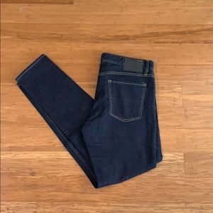 Straight leg five four blue jeans